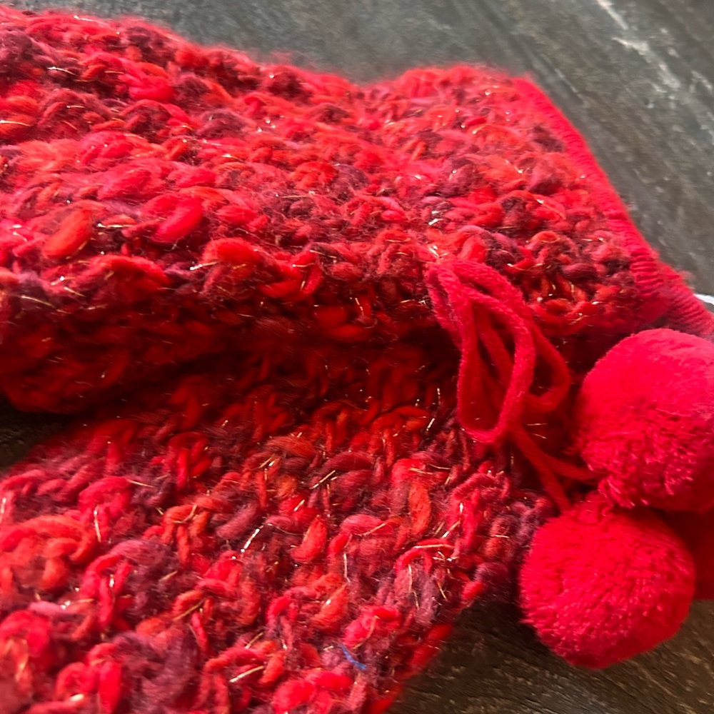 Coach Vintage New with Tags Red Abbey Mittens - Picture 5 of 6